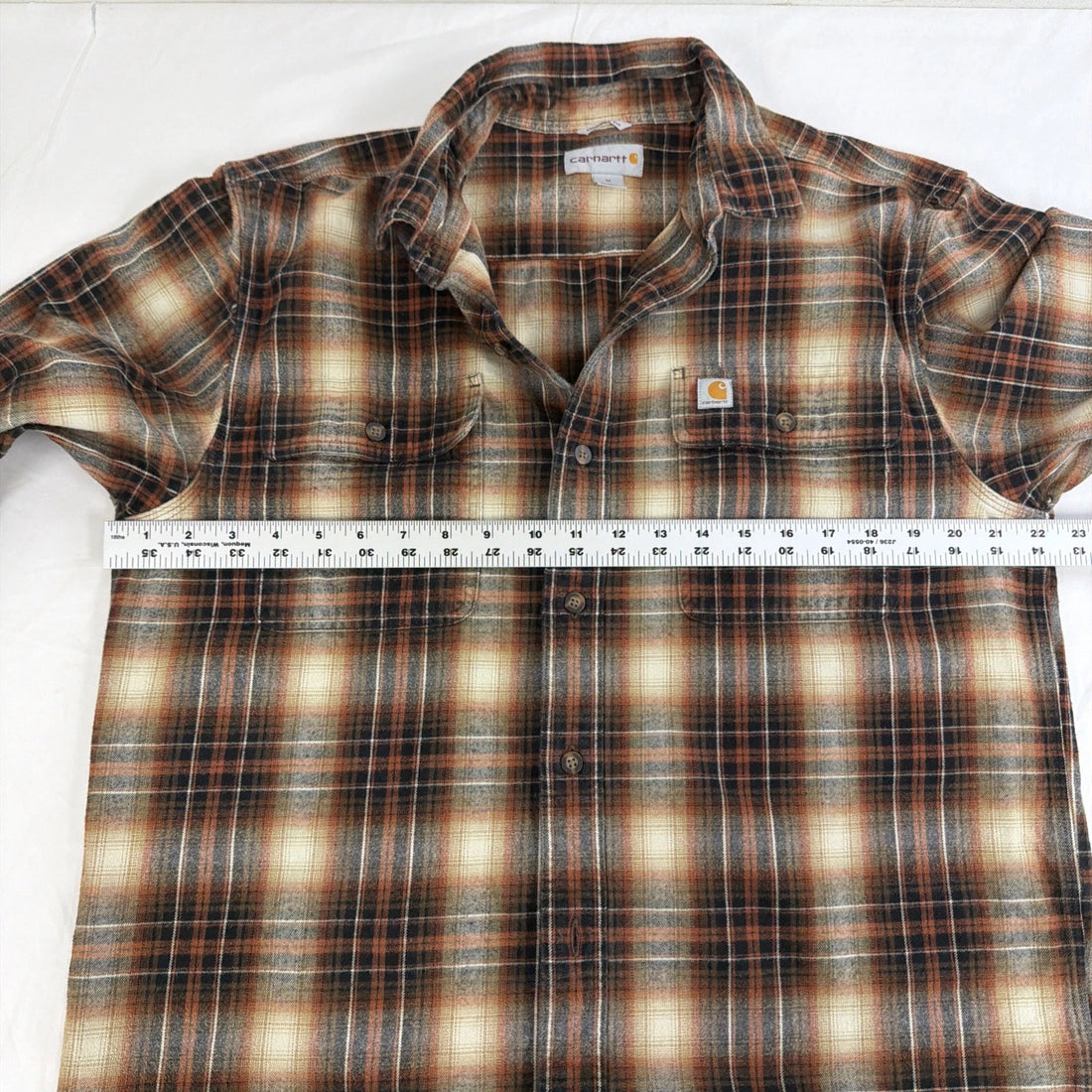 Carhartt Button Up Shirt Size Medium Plaid