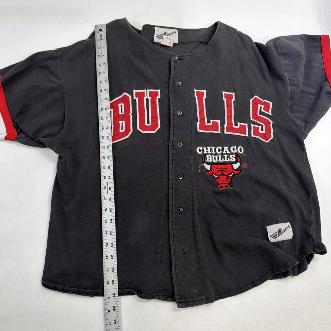 Vintage Chicago Bulls Baseball Jersey Size Large NHL