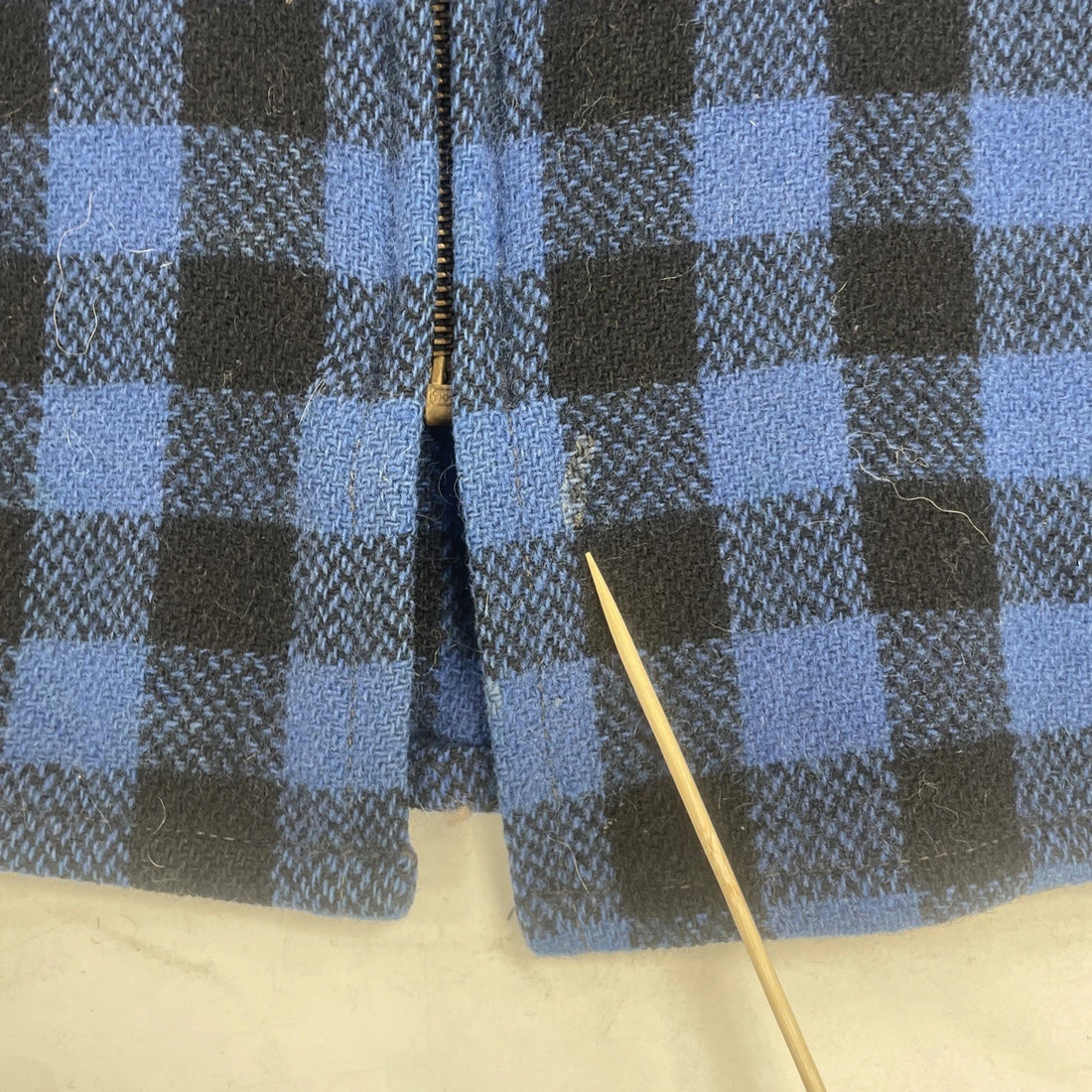 Vintage Johnson Woolen Mills Buffalo Plaid Wool Jacket Size 15