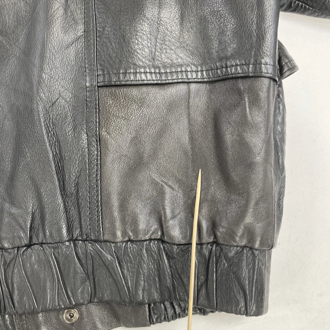 Vintage London Fog Leather Bomber Jacket Size Large