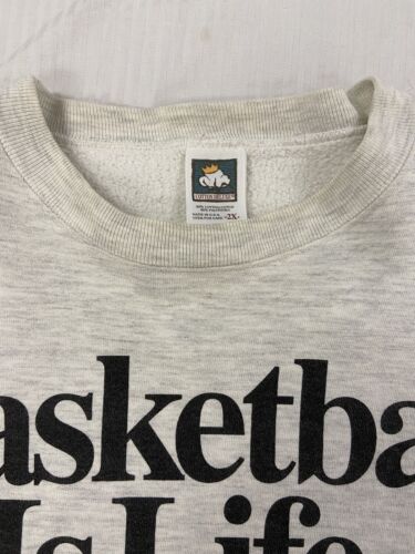Vintage Basketball Is Life The Rest Is Just Details Sweatshirt Size 2XL 1992 90s