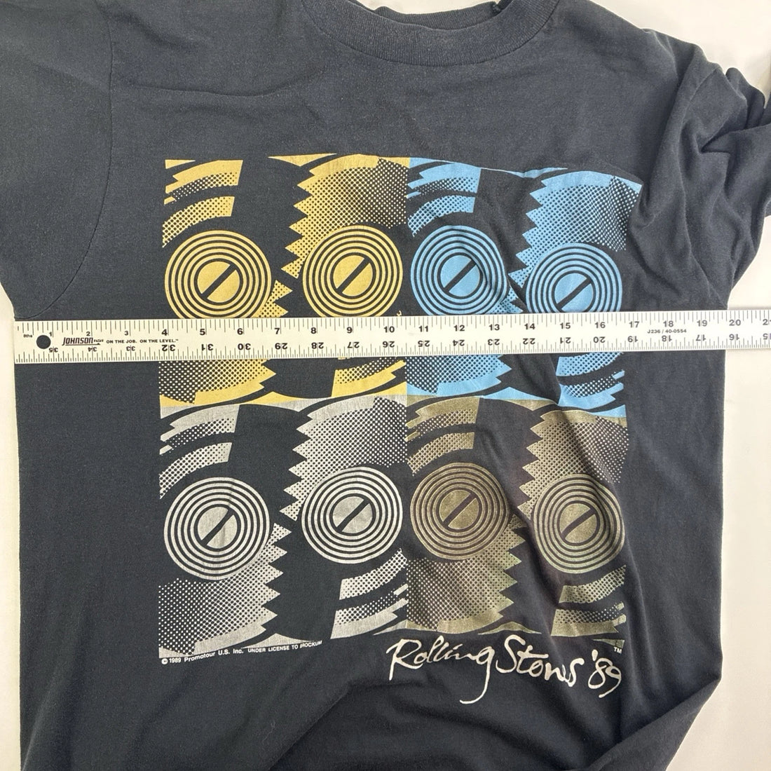 Vintage Rolling Stones Band T-Shirt Size Medium 1989 80s
