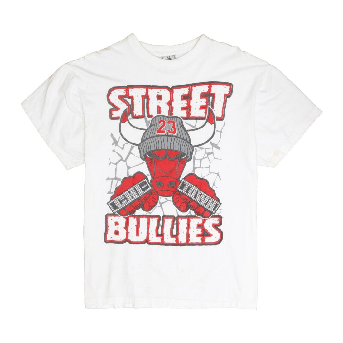 Vintage Chicago Bulls Street Bullies T-Shirt Size XL 90s NBA