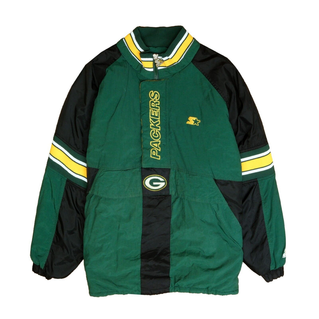 Vtg Nutmeg Mills Green Bay Packer Sweatshirt Size XL Embroidered 1994 Print