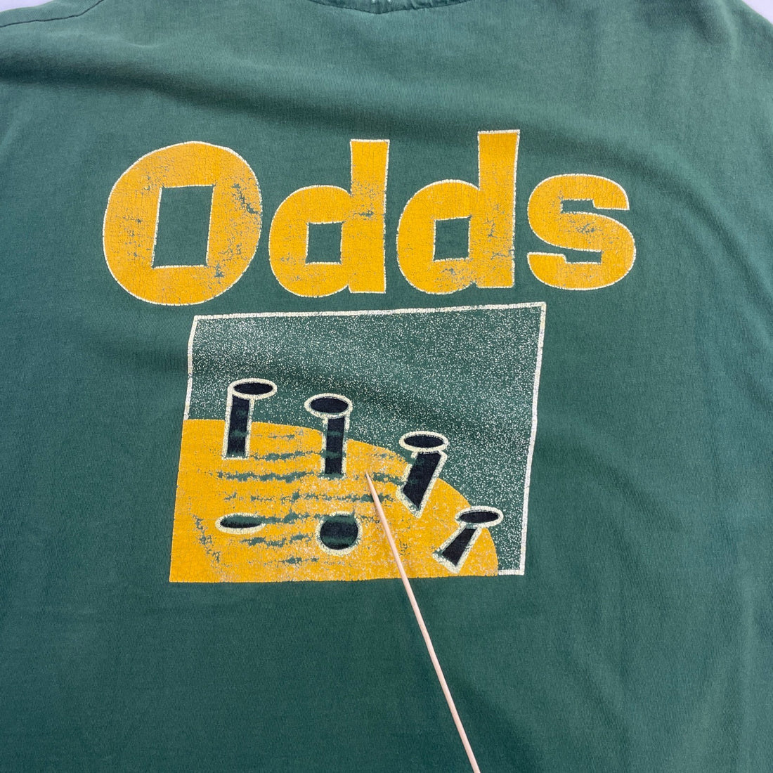 Vintage Odds Bedbugs T-Shirt Size XL Green Band Tee 90s