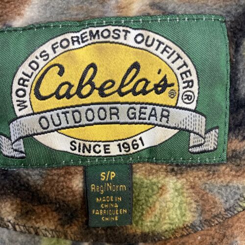 Cabela's Fleece Jacket Size Small Tree Camo