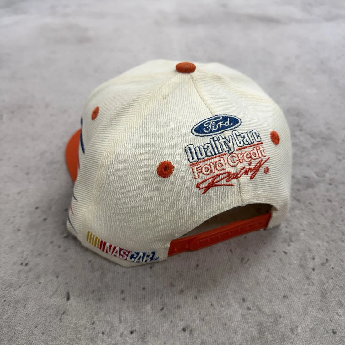 Vintage Dale Jarrett Racing Logo Athletic Snapback Hat Cap OSFA NASCAR