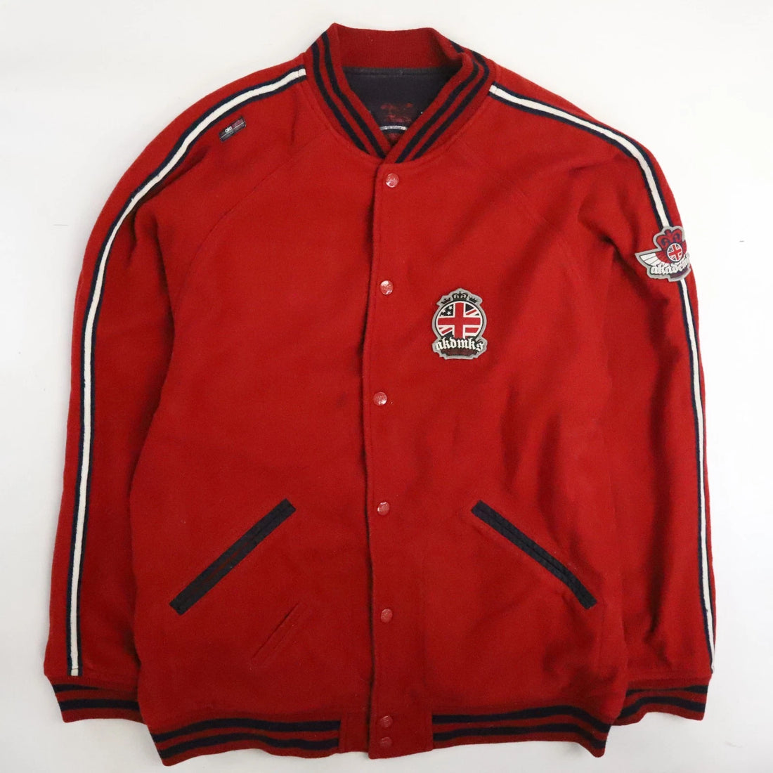 Vintage Akademiks Wool Varsity Jacket Size 2XL Reversible Y2K