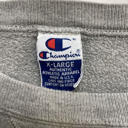 Vintage Champion Crewneck Sweatshirt Size XL Gray 90s