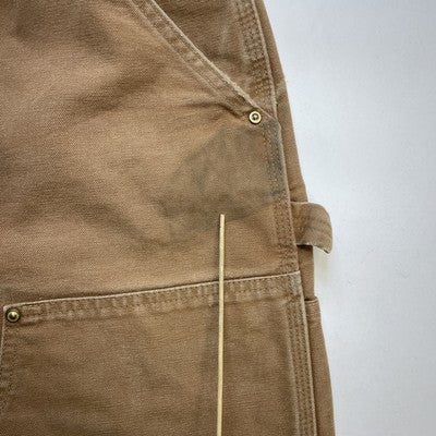 Carhartt Canvas Carpenter Double Knee Work Pants Size 36 X 30 Brown