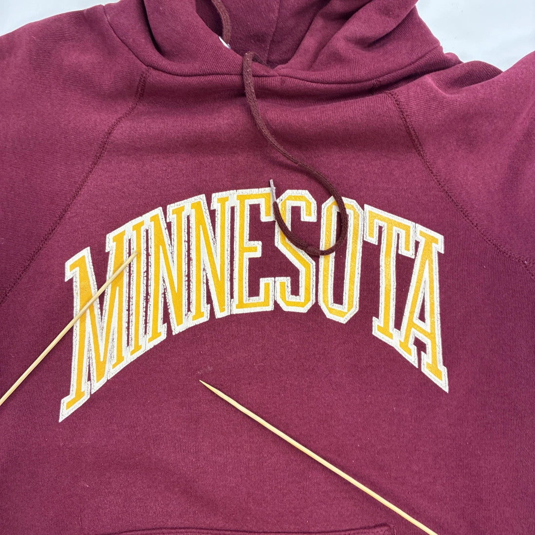 Vintage Minnesota Golden Gophers Sweatshirt Hoodie Size Large 90s NCAA