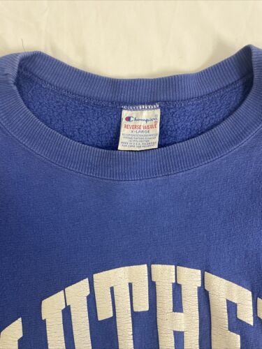 Vintage Luther College Champion Reverse Weave Crewneck Sweatshirt XL 90s