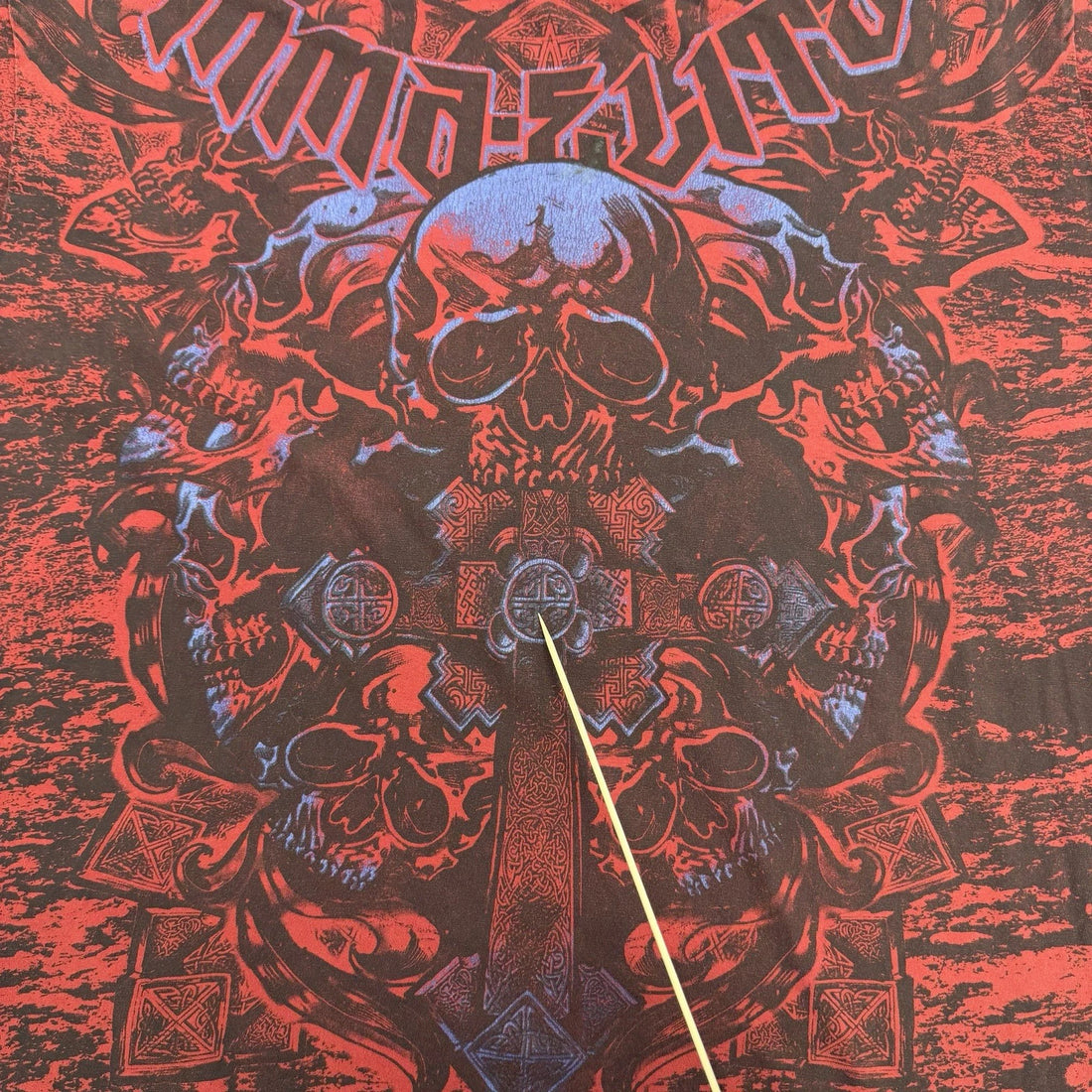 MMA Elite Skull T-Shirt Size XL All Over Print