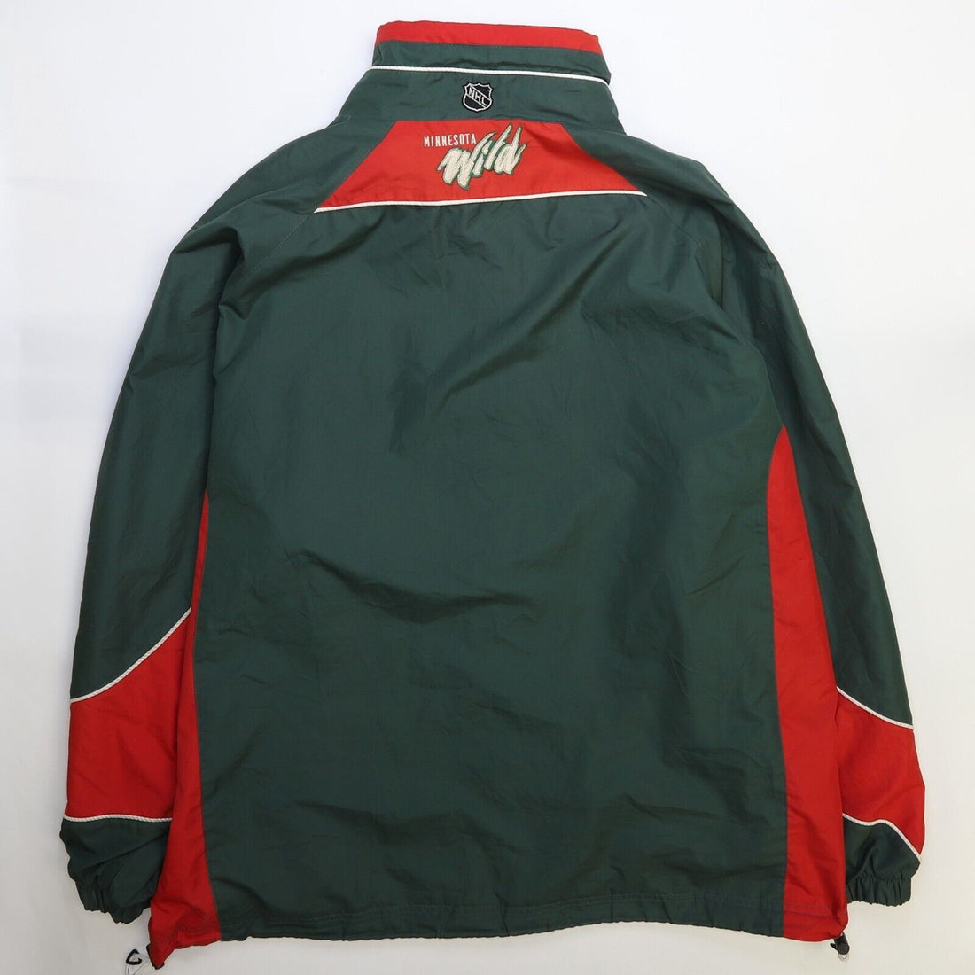 Vintage Minnesota Wild CCM Windbreajer Light Jacket Size Large NHL