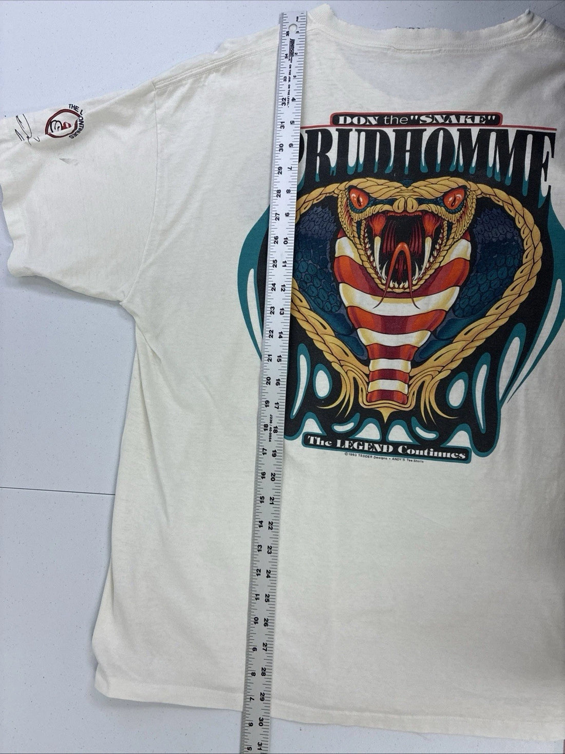 Vintage Don Prudhomme Racing T-Shirt Size XL 1993 90s