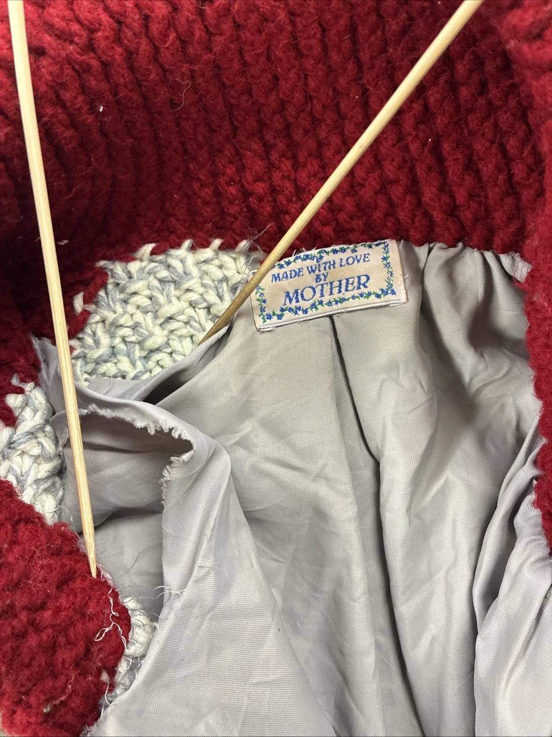 Made With Love By Mother Knit Cowichan Sweater Size Large