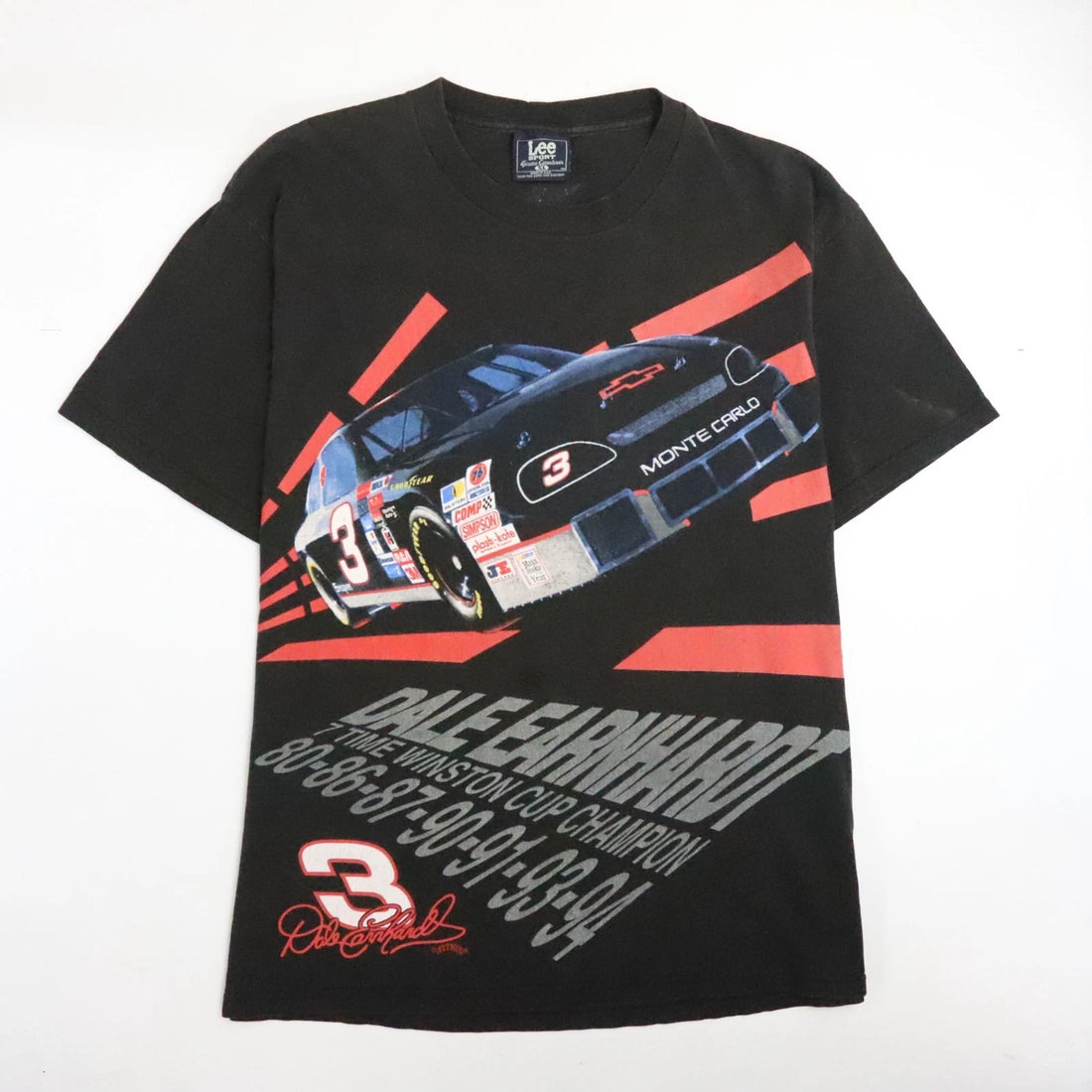 Vintage Dale Earnhardt Nutmeg Racing T-Shirt Size XL All Over Print