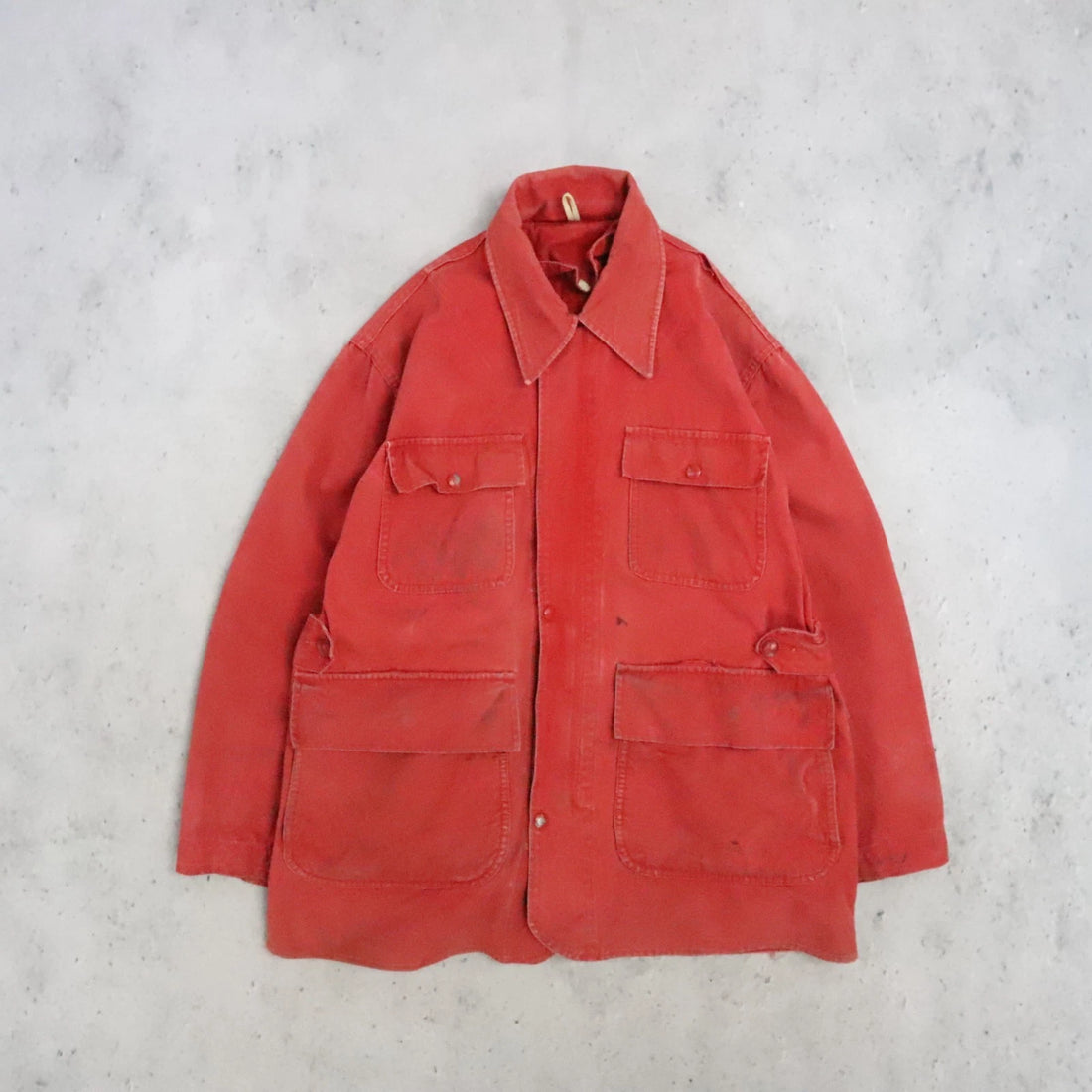 Vintage Red Hunting Field Coat Jacket Size Large