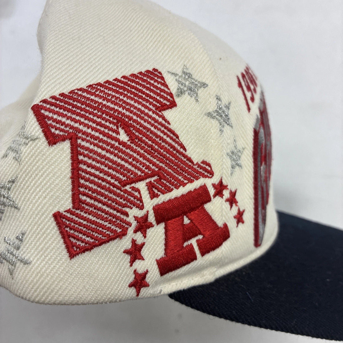 Vintage New England Patriots Wool Shadow Sports Specialties Snapback Hat 90s NFL