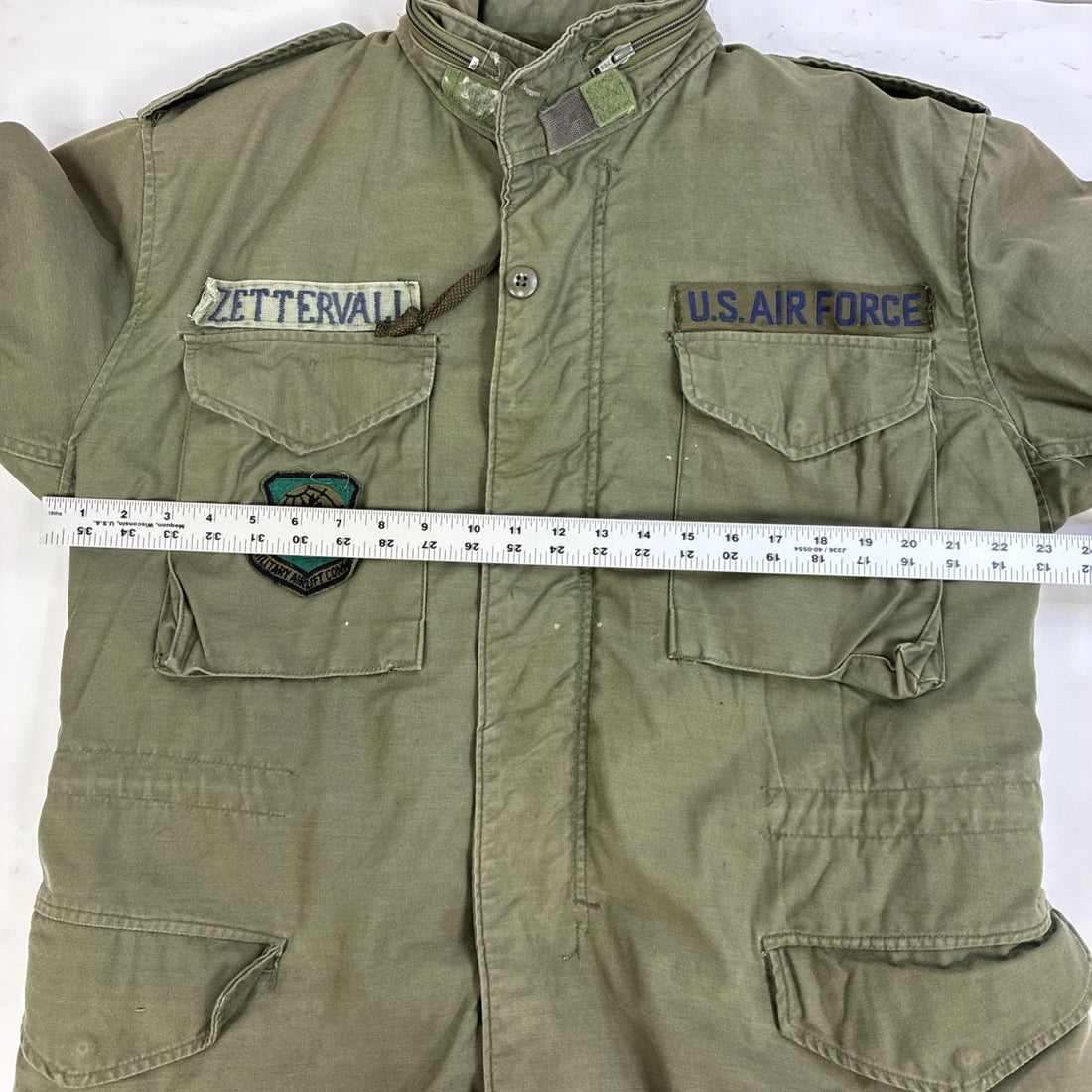 Vintage USAF OG 107 Military Field Coat Jacket Size Medium