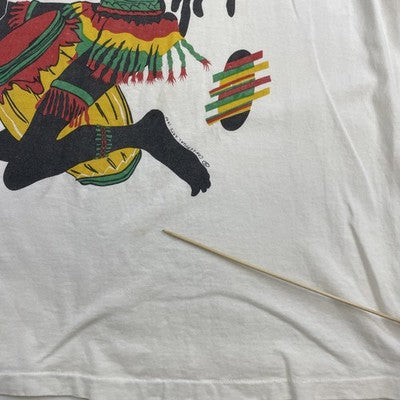 Vintage Jamaica Tribal Reggae T-Shirt Size XL 90s