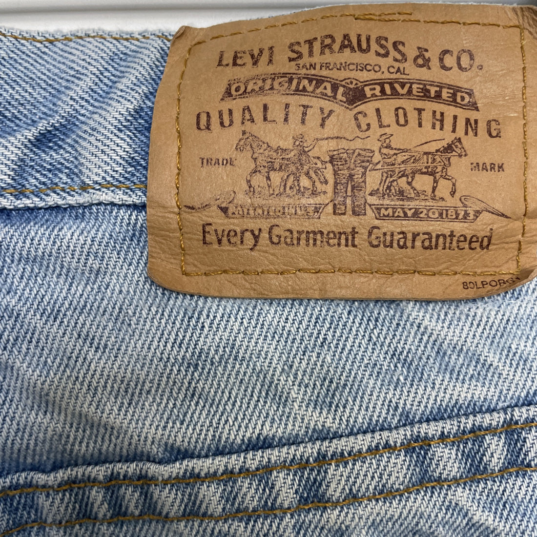 Vintage Levi's Denim Jeans Pants Size 33 X 30 Orange Tab