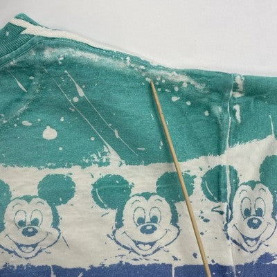 Vintage Mickey Mouse Disney T-Shirt One Size All Over Print 90s