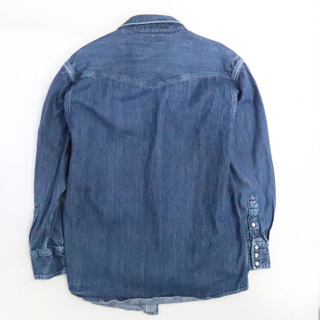 Carhartt Western Denim Pearl Snap Shirt Size Large