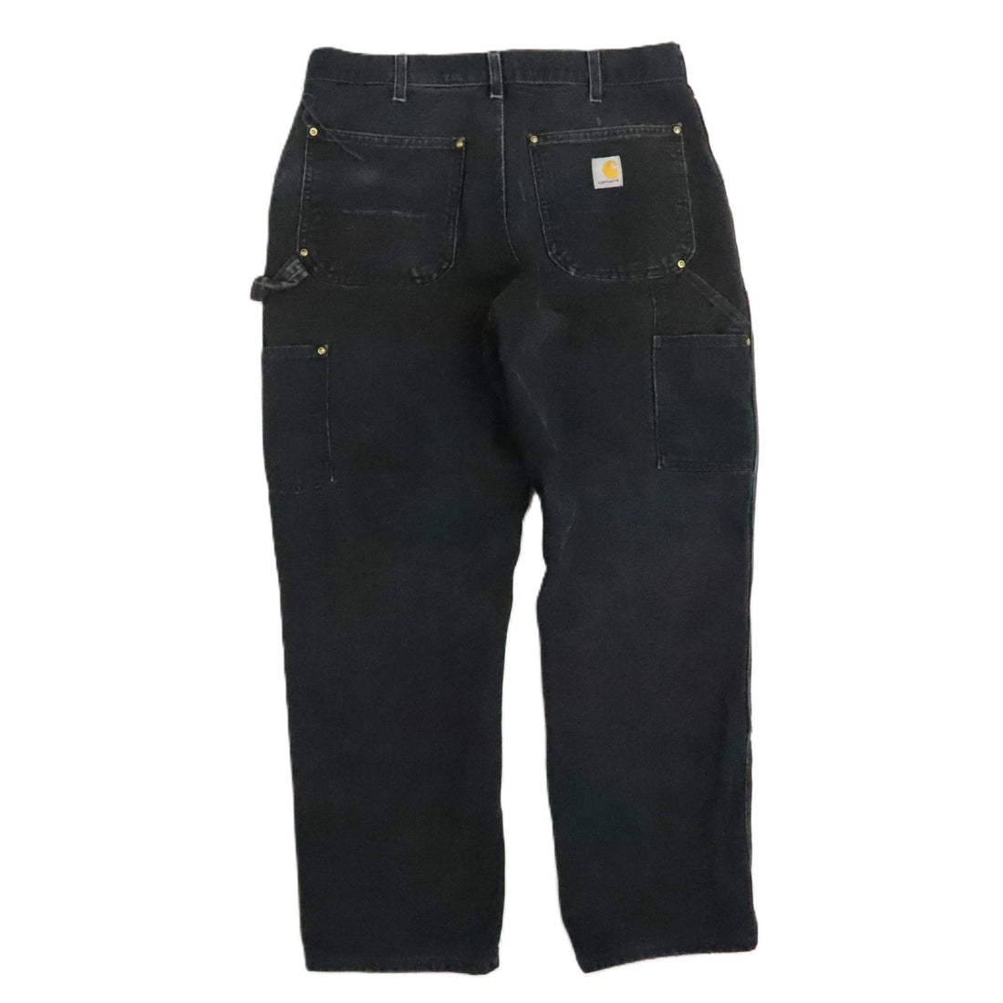 Carhartt Canvas Carpenter Double Knee Work Pants Size 33 X 30 Black