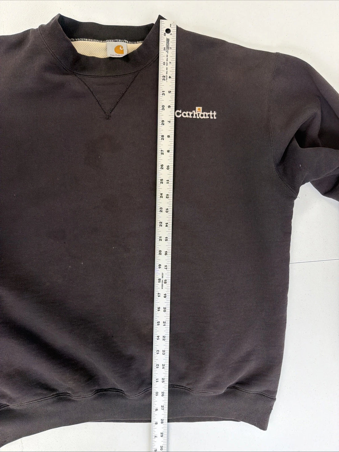Vintage Carhartt Crewneck Sweatshirt Size XL Black Thermal Lined