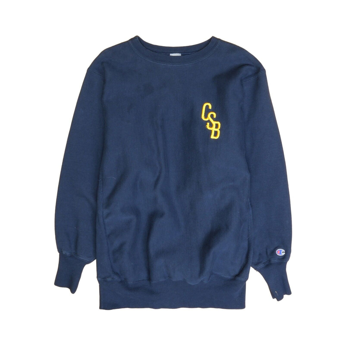 Vintage CSB Champion Reverse Weave Sweatshirt Crewneck Size 2XL Blue 90s