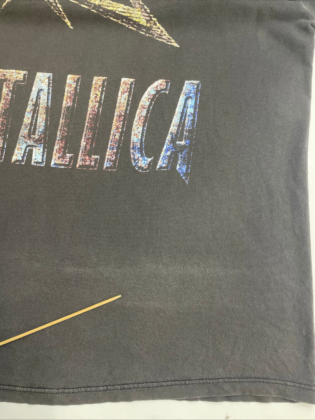 Vintage Metallica Ninja Star T-Shirt Size XL Band Tee Double Sided