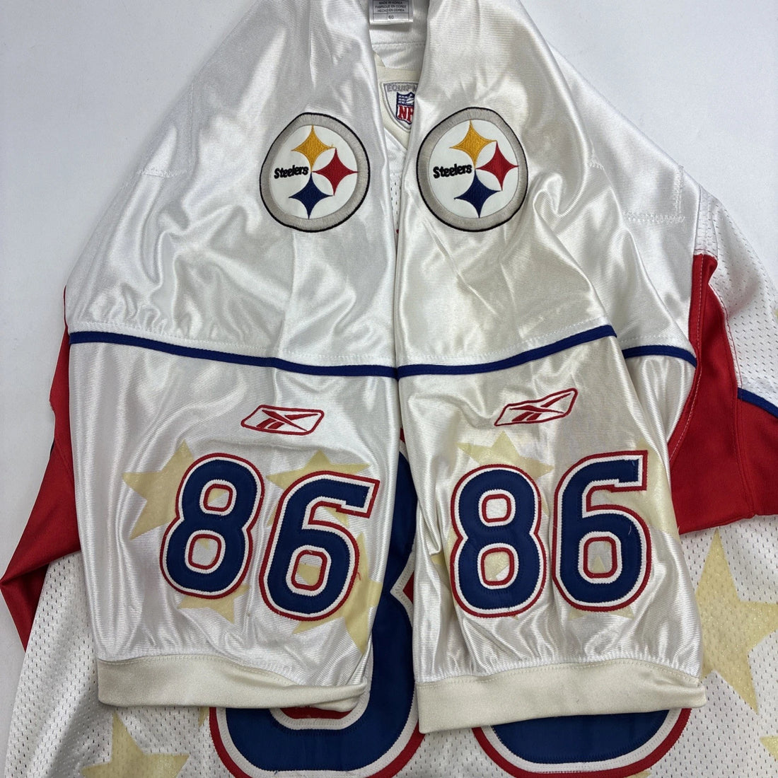 Vintage Hines Ward All Star Pro Bowl 2004 Authentic Reebok Jersey Size 60 NFL