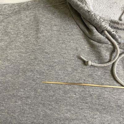 Carhartt Sweatshirt Hoodie Size Large Gray Sleeve Spell Out