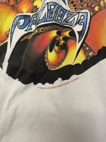 Vintage Lollapalooza Music Festival Tour T-Shirt Size Small Band Tee 1994 90s