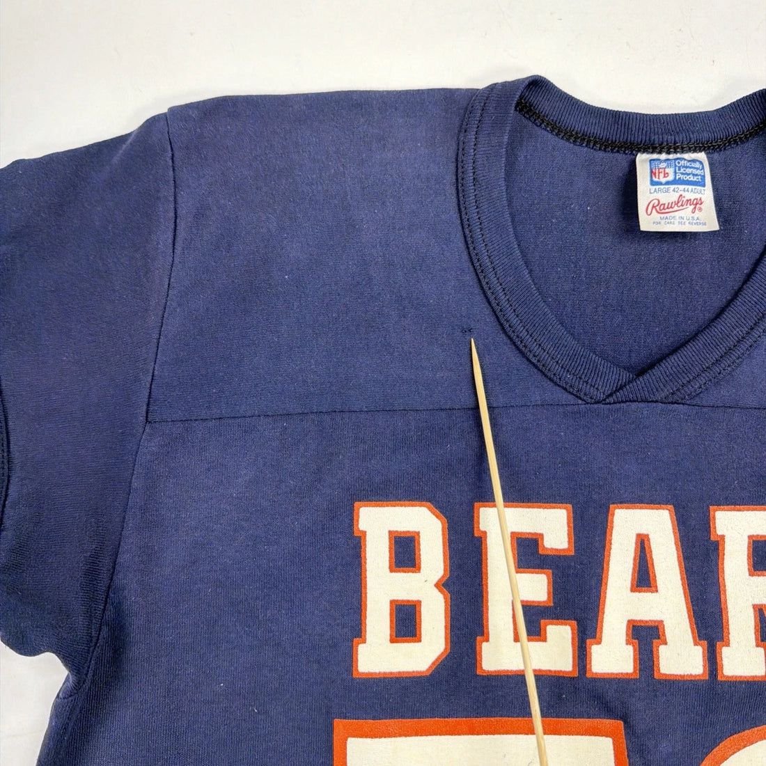 Vintage Chicago Bears William Perry Rawlings Jersey T-Shirt Size Large NFL