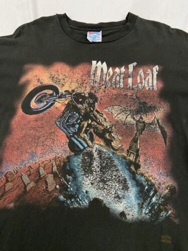 Vintage Meat Loaf Bat Out of Hell World Tour T-Shirt Size XL Band