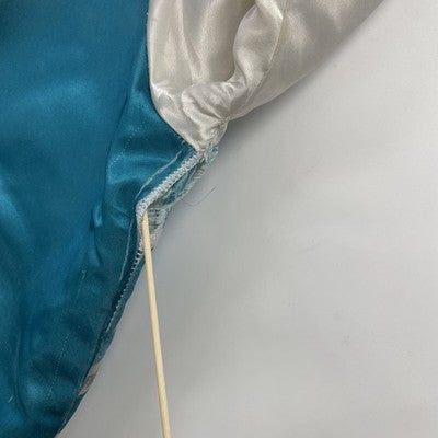 Vintage San Jose Sharks Chalk Line Satin Bomber Jacket Size Medium NHL