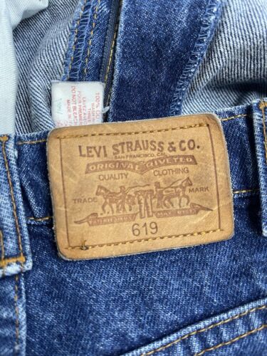 Vintage Levi Strauss & Co 619 Denim Jeans Pants Size 36 X 34 Orange Tab
