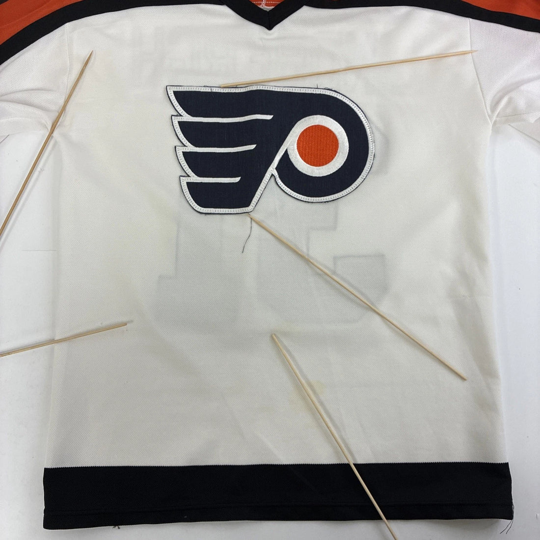 Vintage Philadelphia Flyers Pelle Lindbergh CCM Jersey Size Small NHL