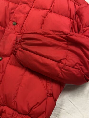 Vintage Cabela's Quilted Puffer Jacket Size Medium Red