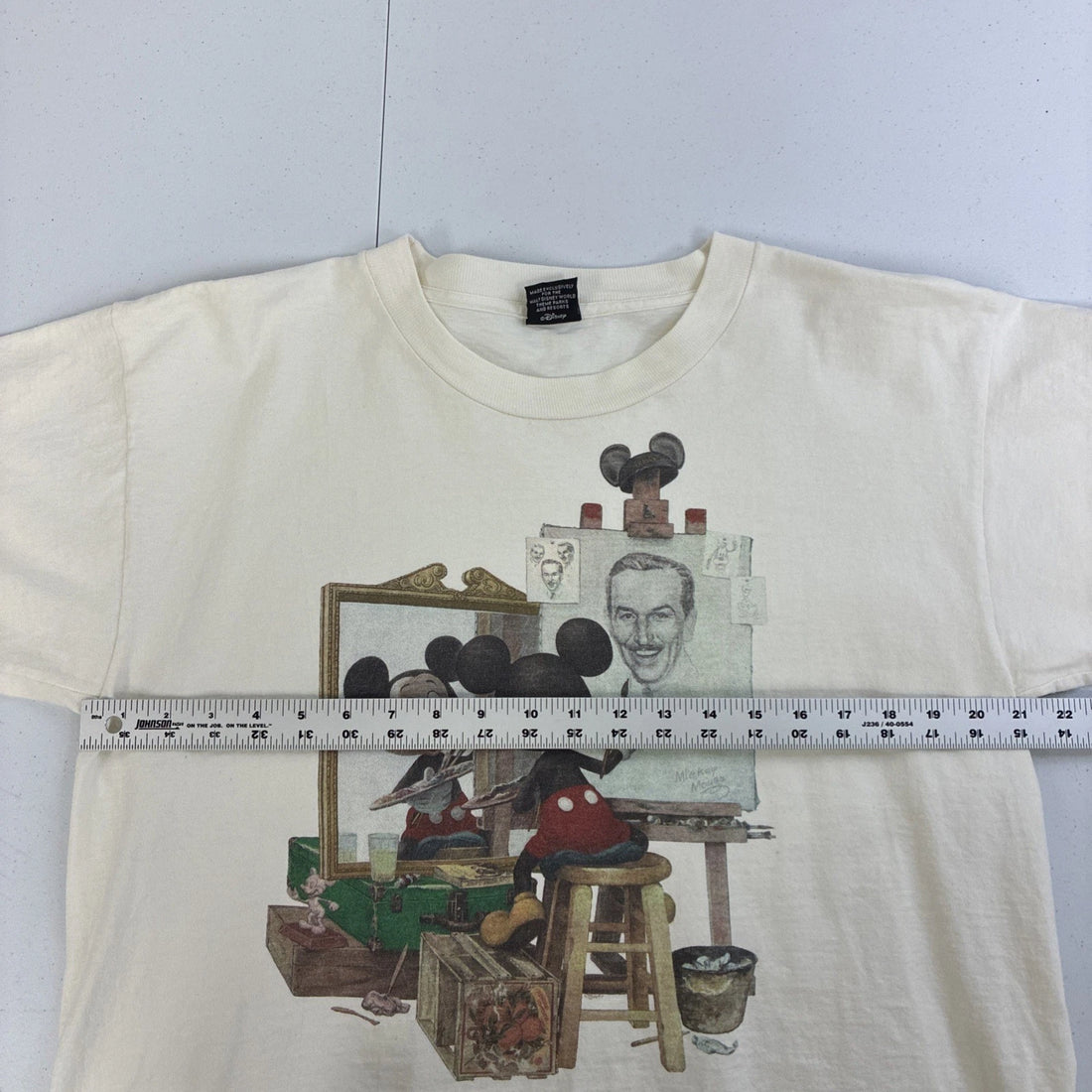 Vintage Mickey Mouse Art Portrait Walt Disney T-Shirt XL Norman Rockwell