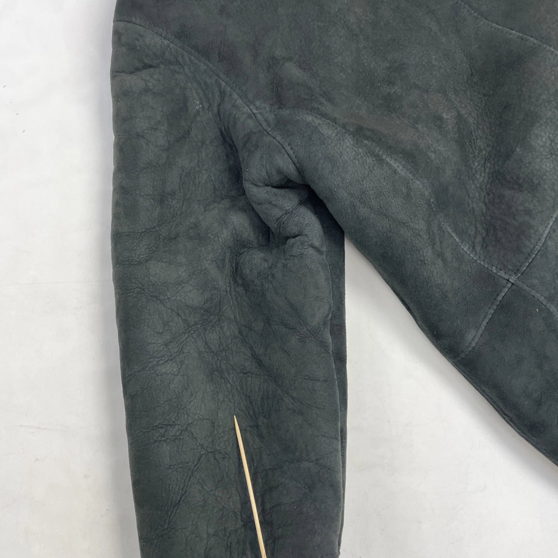 Vintage Danier Shearling Sheepskin Leather Coat Jacket Womens Size Medium Black