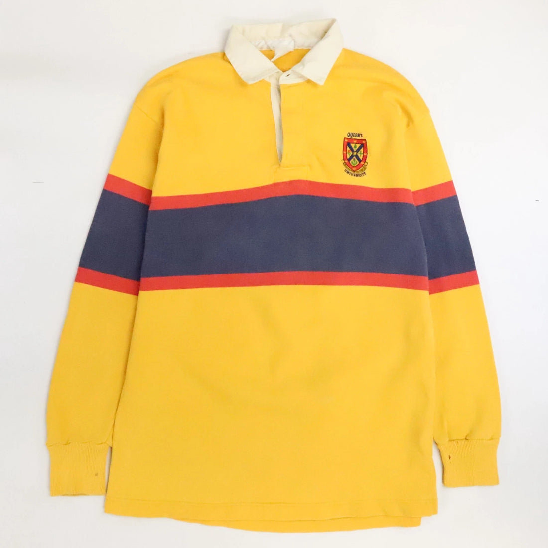 Vintage Queen's University Rugby Shirt Size Large