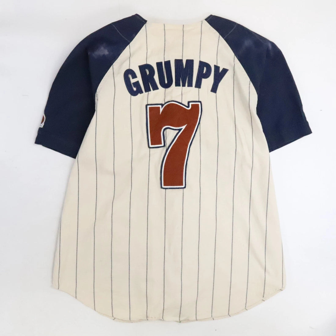 Vintage Snow White Seven Dwarfs Grumpy Disney Baseball Jersey Size XL