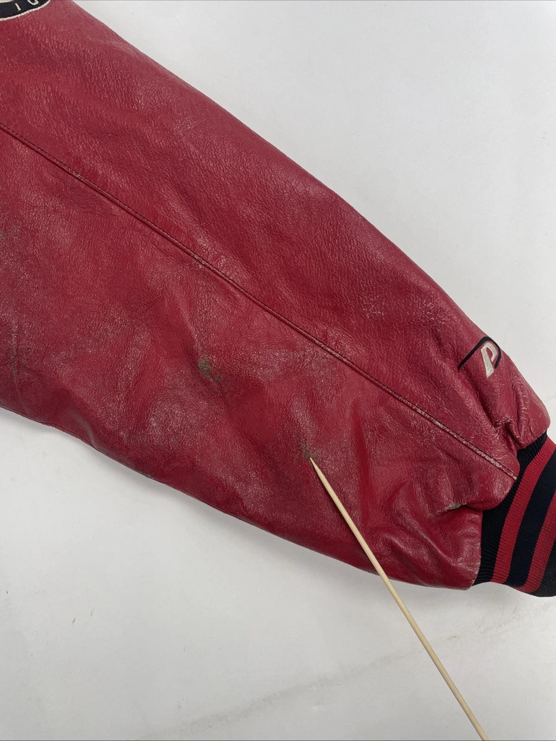 Ottawa Senators Pro Player Leather Wool Varsity Jacket Size Large