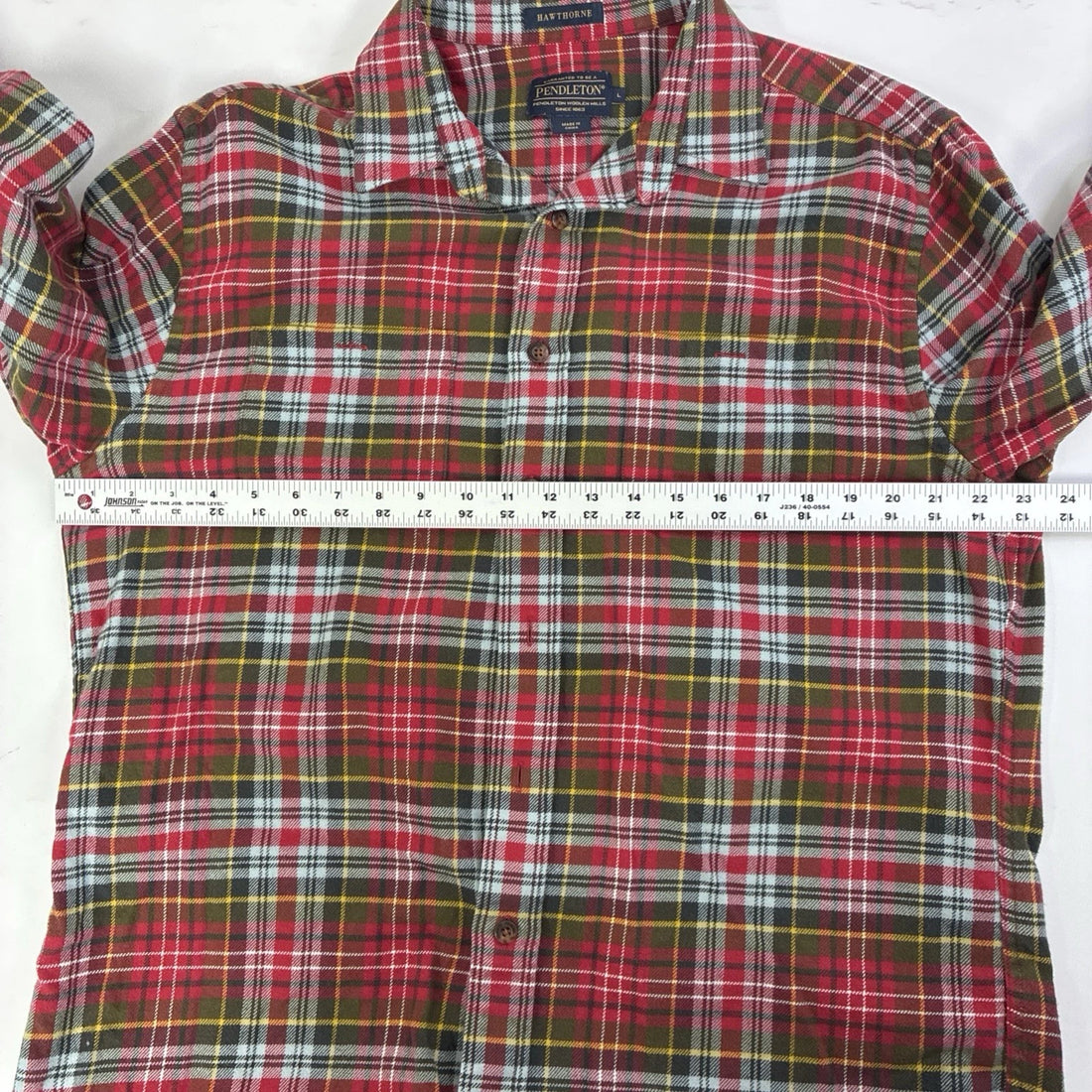 Pendleton Hawthorne Button Up Shirt Size Large