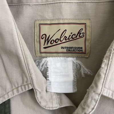 Vintage Woolrich Button Up Shirt Size XL Beige