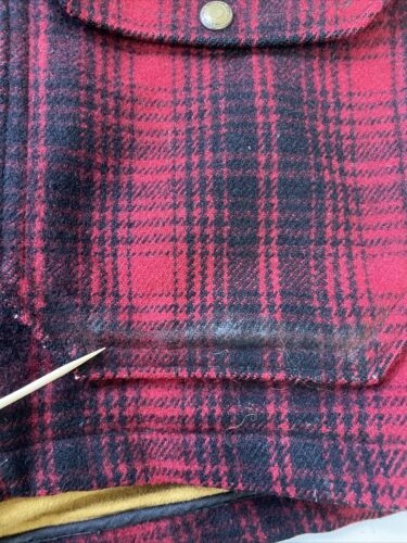 Vintage Woolrich Mackinaw Wool Hunting Coat Jacket Size 46 60s 70s