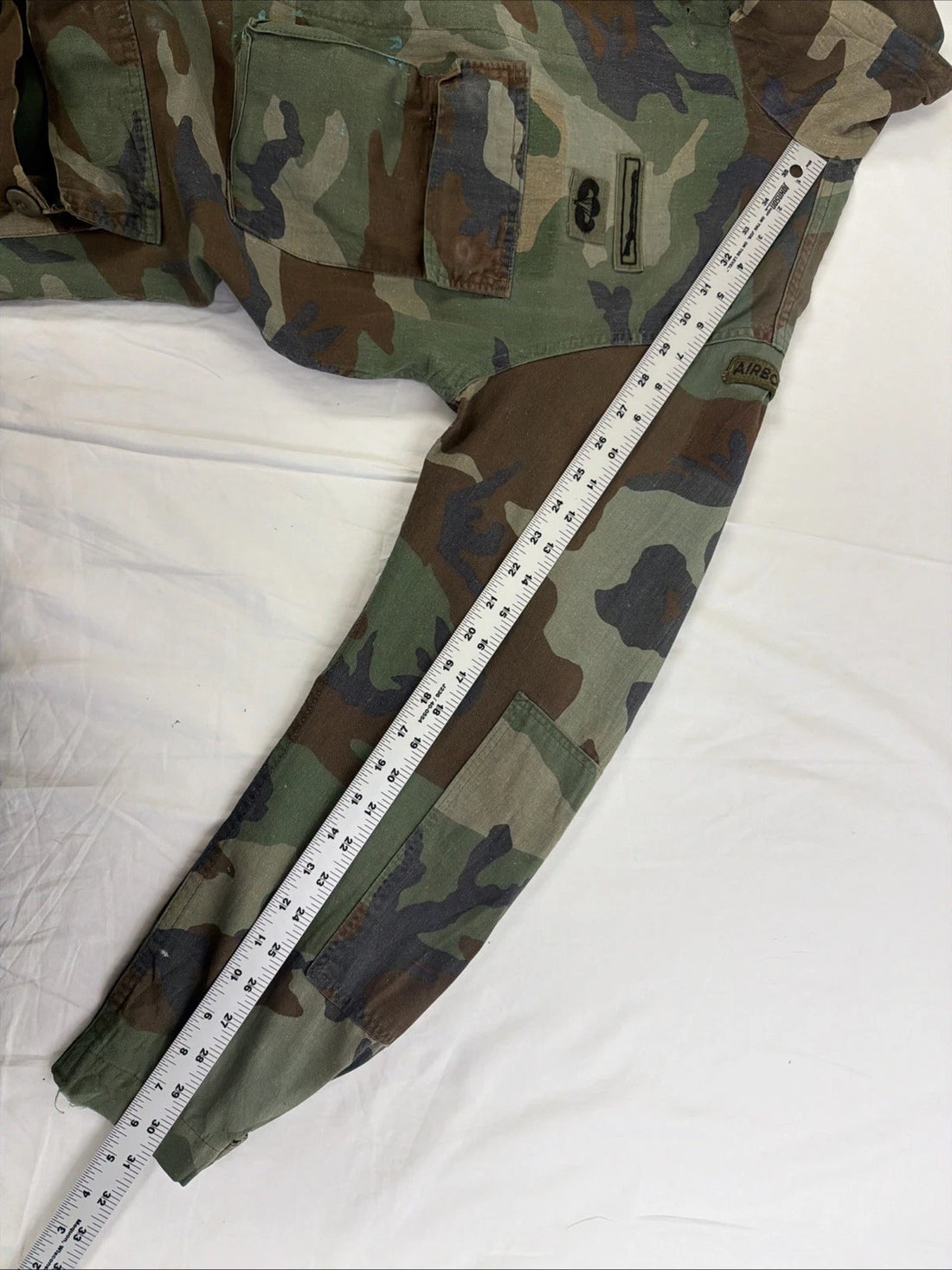 Military Woodland Camo Field Jacket Size Small Long